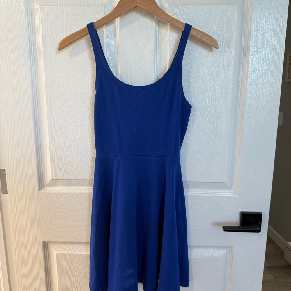 Express Royal Blue Skater Dress
